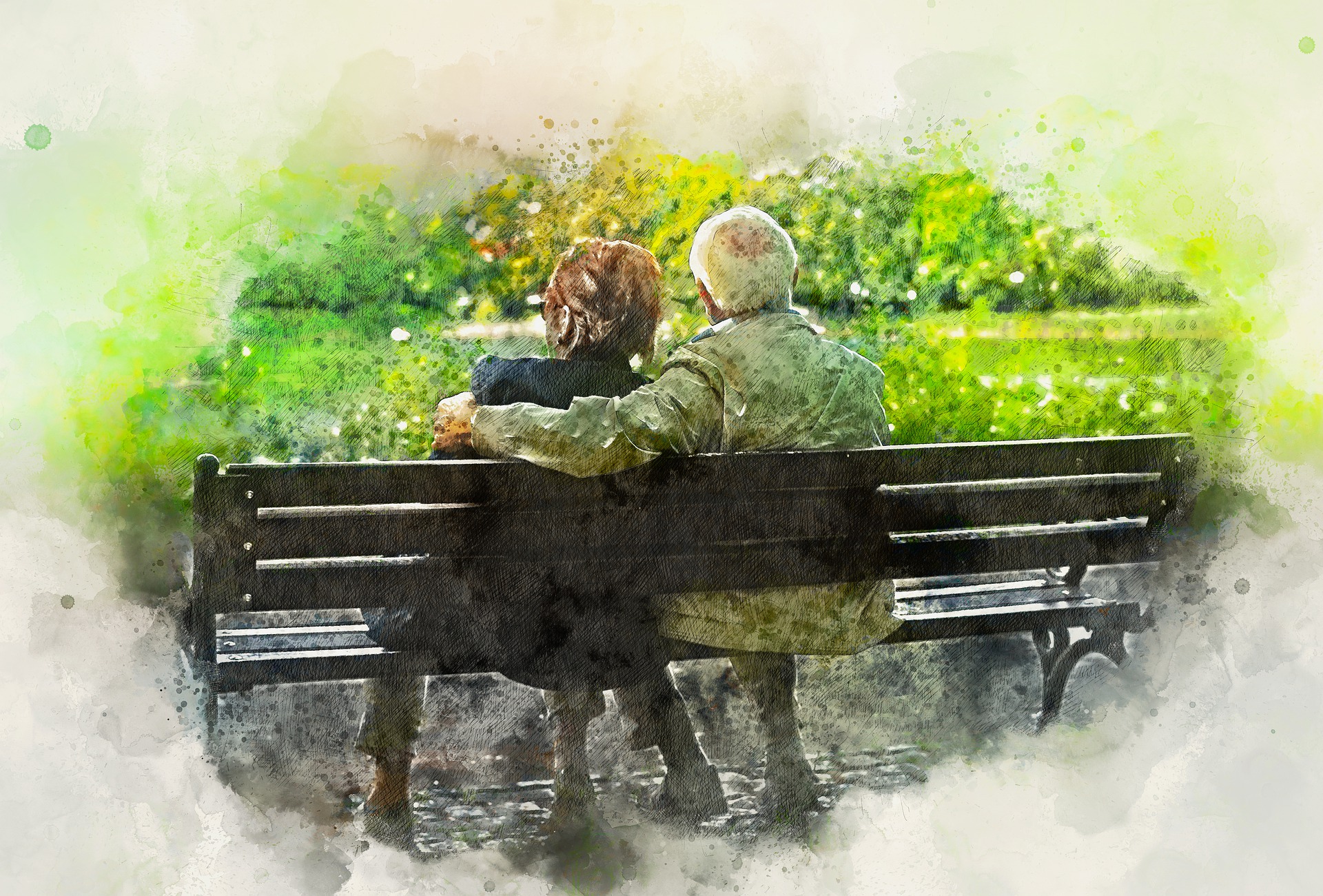 Couple on a Bench