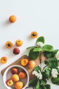 apricot and flowers
