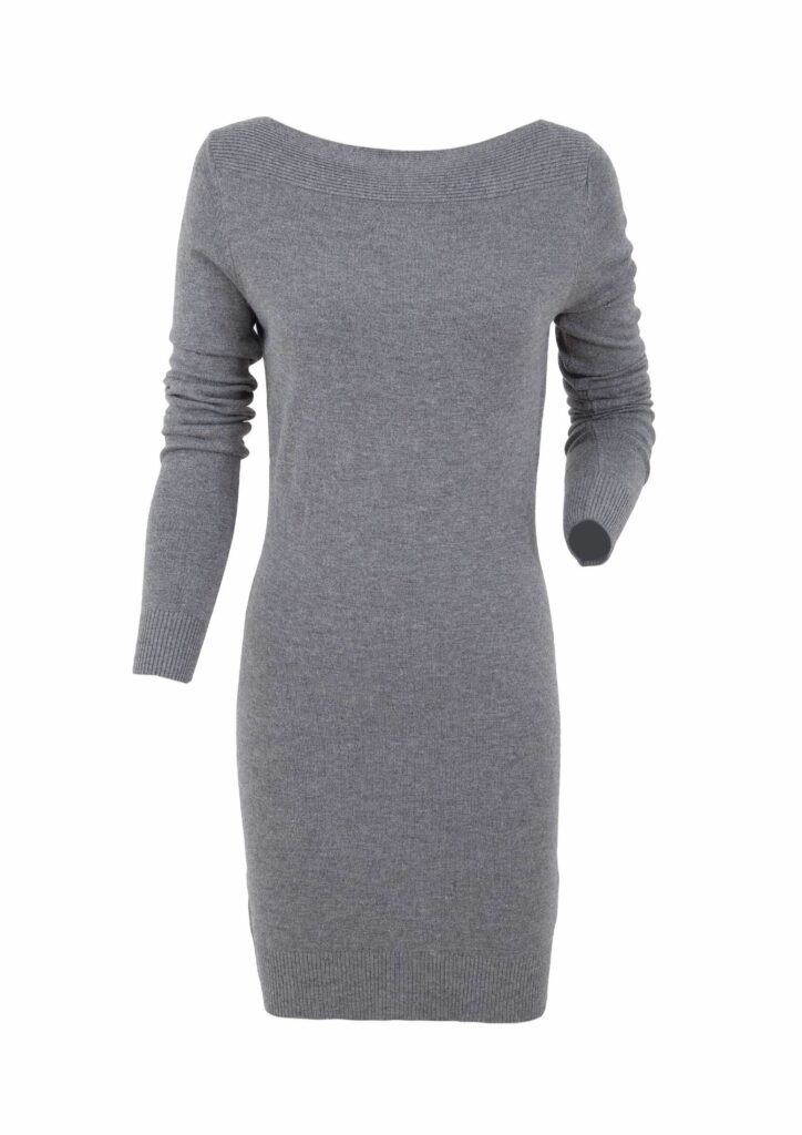 Knitted Grey Dress